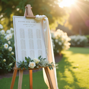 Affiche Trouvez Votre Place Plan De Table De Mariage