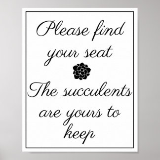 Affiche Trouvez votre siège