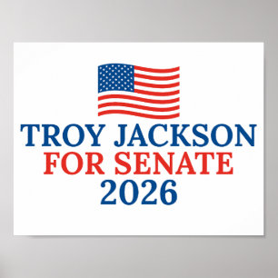 Affiche Troy Jackson pour le Sénat Élection du Maine 2026