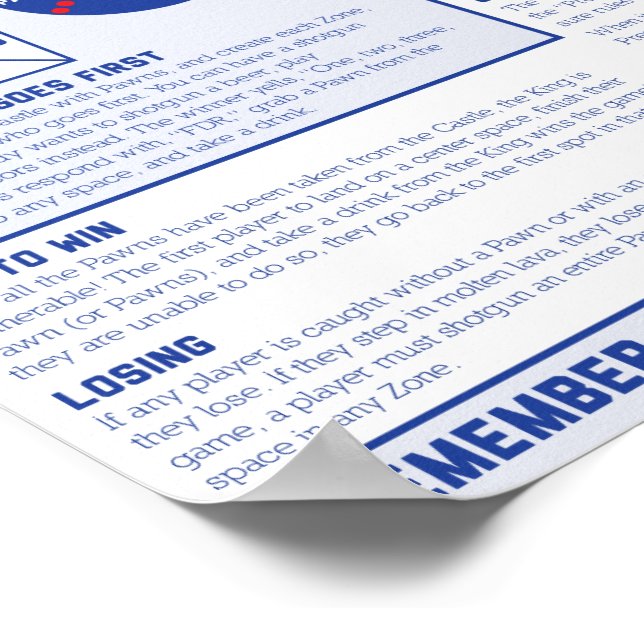 Affiche True American : The Epic Drating Game Rules (Coin)