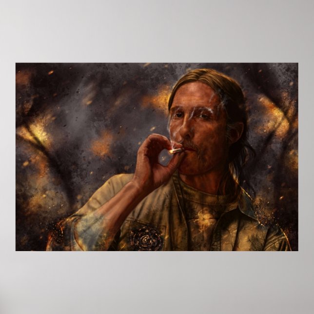 Affiche True Detective Rust Cohle 2014 (Devant)