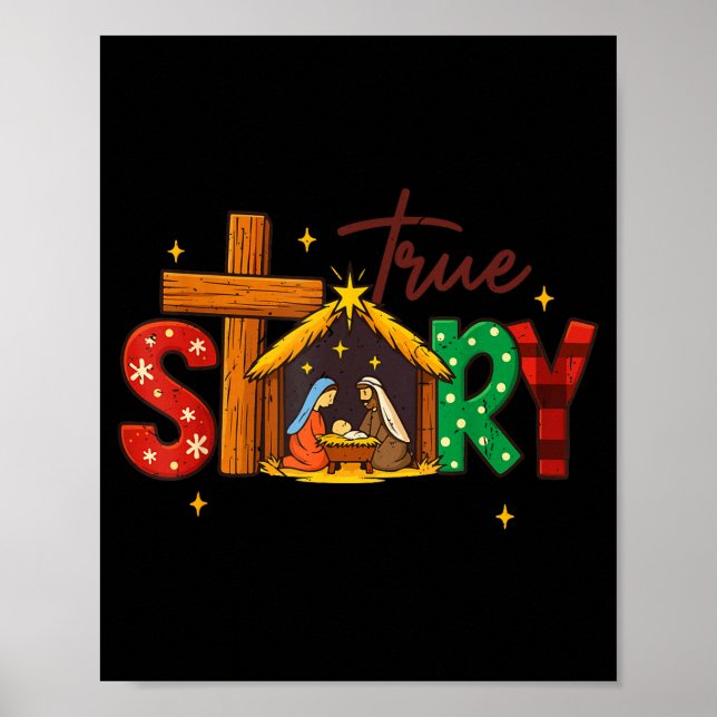 Affiche True Story Christian Christmas Family Pajamas Pjs  (Devant)