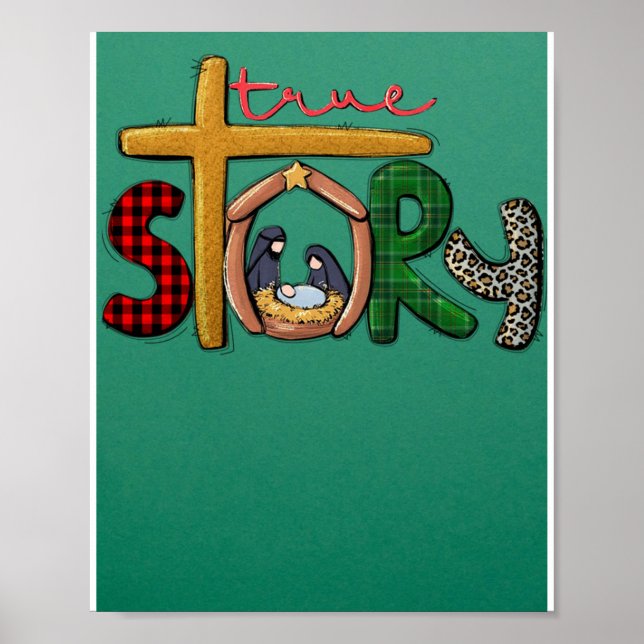 Affiche True Story Christmas Manger Nativity Scene Buffalo (Devant)