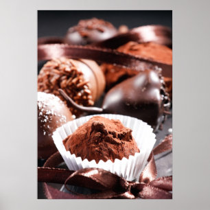 Affiche Truffes de chocolat