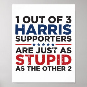 Affiche Trump 1 Sur 3 Supporters De Kamala Harris