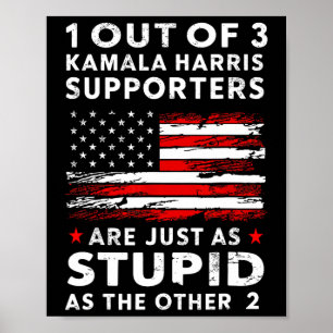 Affiche Trump 1 Sur 3 Supporters De Kamala Harris Fe