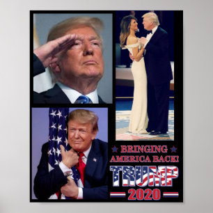 Affiche Trump 2020 fait revenir l'Amérique