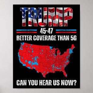 Affiche Trump 2024 45 47 Meilleure couverture que 5g Pouve