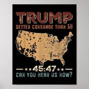 Affiche Trump 2024 45 47 Meilleure couverture que la 5g Po