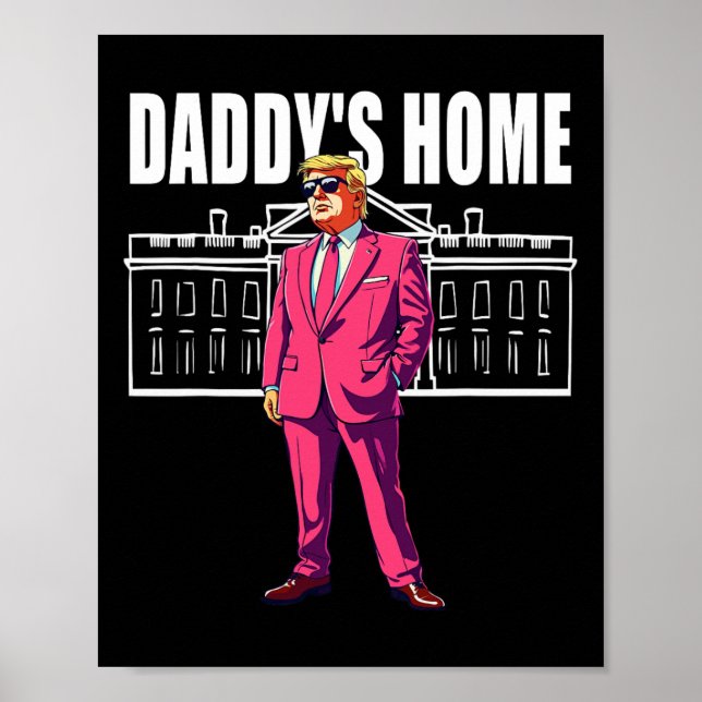 Affiche Trump 2024 à la maison de papa (Devant)