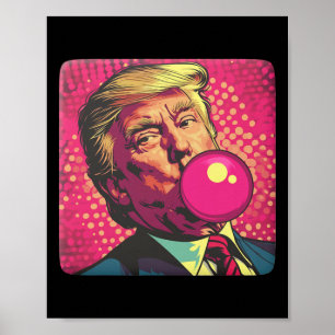 Affiche Trump 2024 Bubble Gum Pop