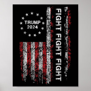 Affiche Trump 2024 - Combattre le président Ele