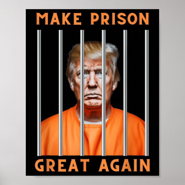 Affiche Trump 2024 En Prison (Devant)