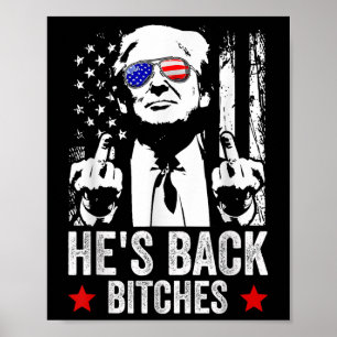 Affiche Trump 2024 Hes Back Es Trump 2025