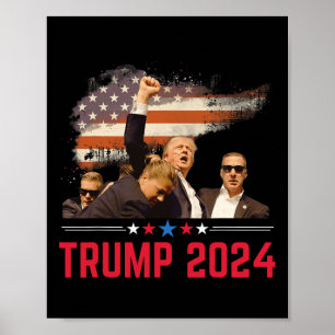 Affiche Trump 2024 Hillbilly J.d.vance 2024 Donald