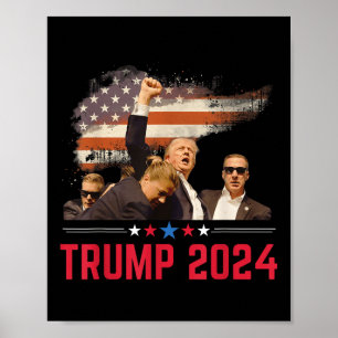 Affiche Trump 2024 Hillbilly J.d.vance 2024 Donald
