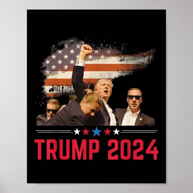 Affiche Trump 2024 Hillbilly J.d.vance 2024 Donald (Devant)