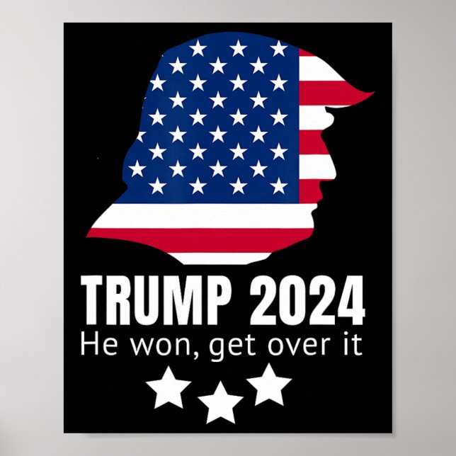 Affiche Trump 2024 Il A Gagné À Le Remplacer (Devant)