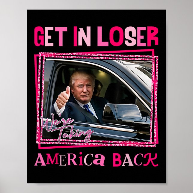 Affiche Trump 2024 : perdez-vous, nous ramenons l'Amérique (Devant)
