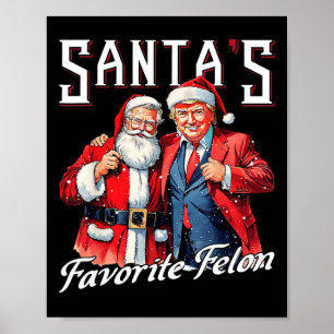 Affiche Trump 2024 Prenez America Ck Père Noël Favorite Fe