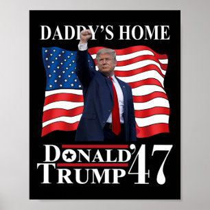 Affiche Trump 2024 Prenez l'Amérique Ck Daddy à la maison 