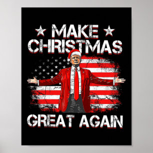 Affiche Trump 2024 Rendre Noël super à nouveau drôle Trump
