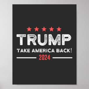 Affiche Trump 2024 : Reprendre l'Amérique