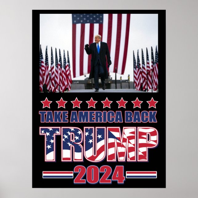Affiche Trump 2024 : Reprendre l'Amérique (Devant)