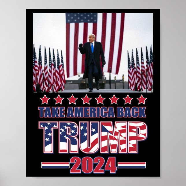 Affiche Trump 2024 : Reprendre l'Amérique (Devant)