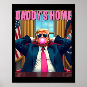 Affiche Trump 2024 Reprendre l'Amérique à la maison de pap
