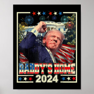 Affiche Trump 2024 Reprendre l'Amérique à la maison Trump 