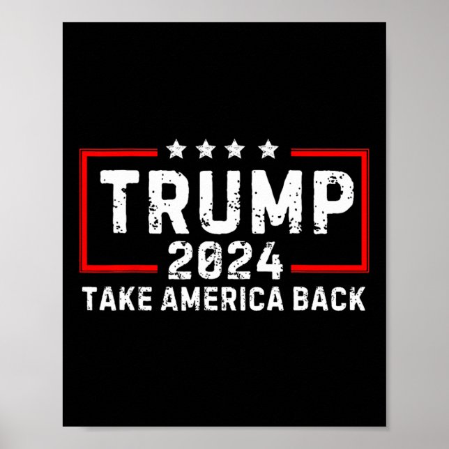 Affiche Trump 2024 - Retour des élections américaines - re (Devant)