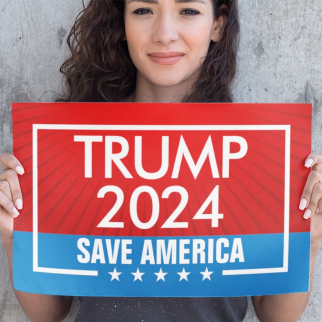 Affiche Trump 2024 Save America Graphic (trump 2024 poster)