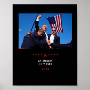 Affiche Trump 2024 Tir Au Rassemblement Trump En Pennsylva