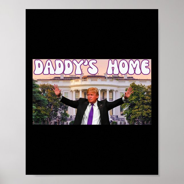 Affiche Trump 2024 : Trump 2024 à la maison de papa (Devant)