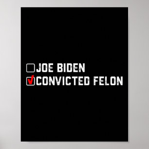 Affiche Trump 2024 Vs Joe Biden Bulletin De Vote Drôle 202