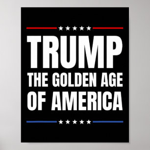 Affiche Trump 2025 L'Âge D'Or Des Américains