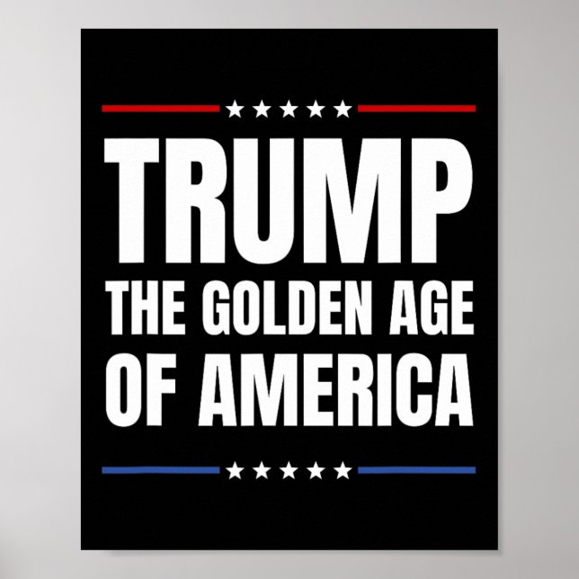 Affiche Trump 2025 L'Âge D'Or Des Américains (Devant)