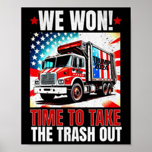 Affiche Trump 2025 Nous avons gagné Victoire Victoire Inve