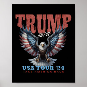 Affiche Trump 2025 Reprenez l'Amérique Byck Vintage Retro