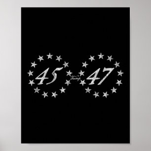 Affiche Trump 45 47 Anneau Des Étoiles