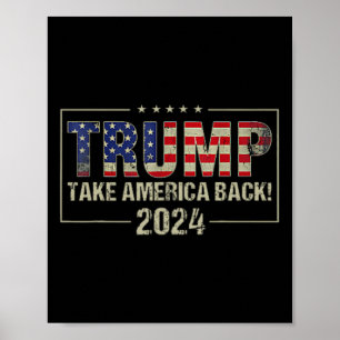 Affiche Trump 45 47 (sur Byck) Take America Ck Usa Trump 2
