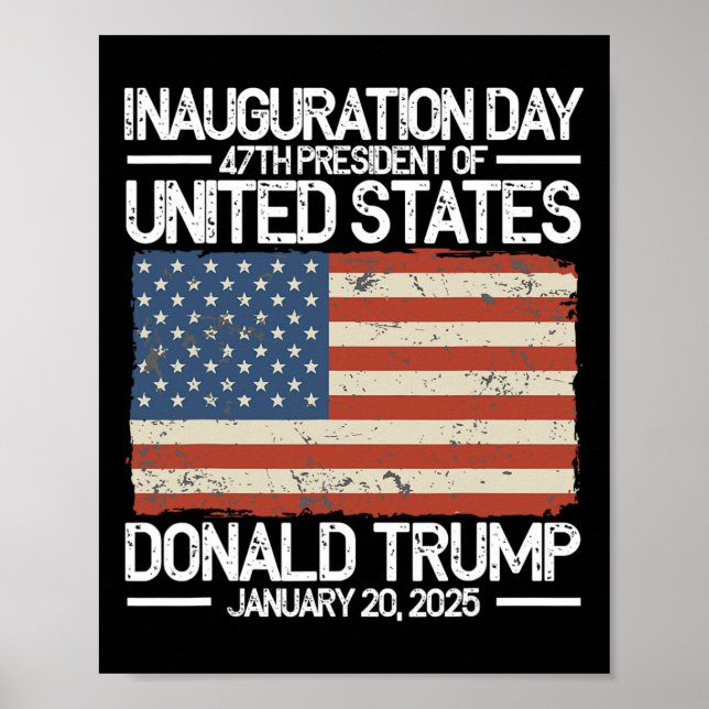 Affiche Trump 47e Journée d'investiture du président améri (Devant)