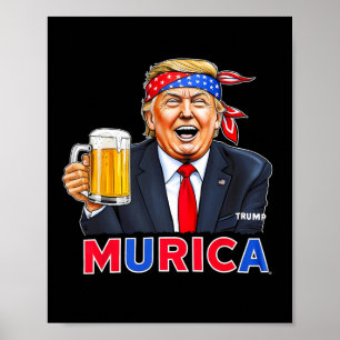 Affiche Trump 4 juillet grand à nouveau Trump en train de