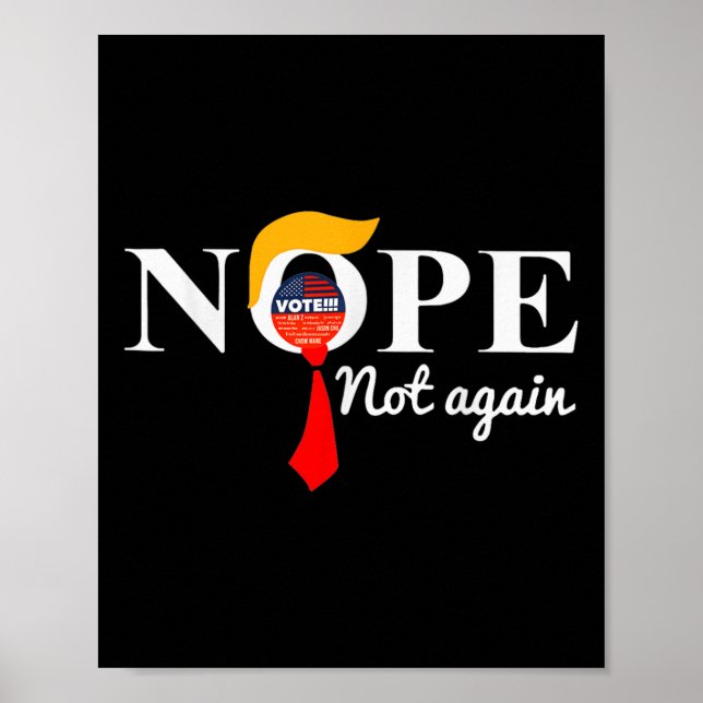Affiche Trump 6 n'est plus drôle (Devant)