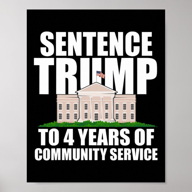 Affiche Trump À 4 Ans De Service Communautaire 7 (Devant)