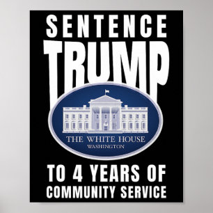 Affiche Trump À 4 Ans De Service Communautaire 9