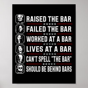 Affiche Trump A Élevé La Barre Et A Échoué La Barre