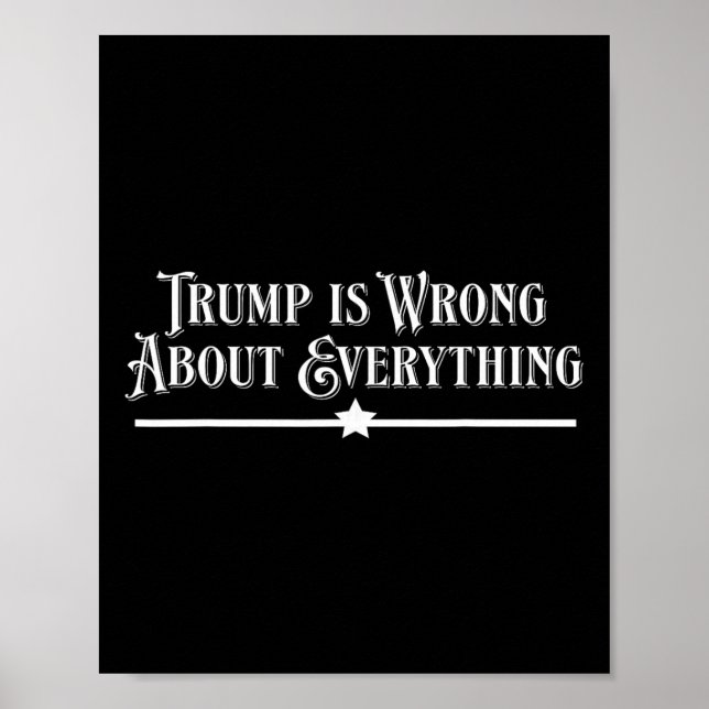 Affiche Trump a tort sur tout  (Devant)
