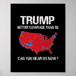 Affiche Trump a une meilleure couverture que la carte élec
